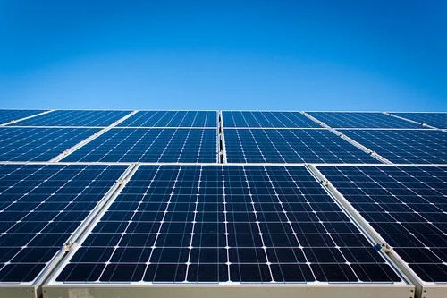 GSR coating on solar panel frames and mounting structures